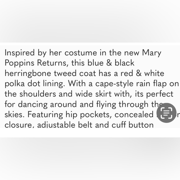 Super beautiful mary popins coat never worn missing belt but looking for it - Picture 8 of 8